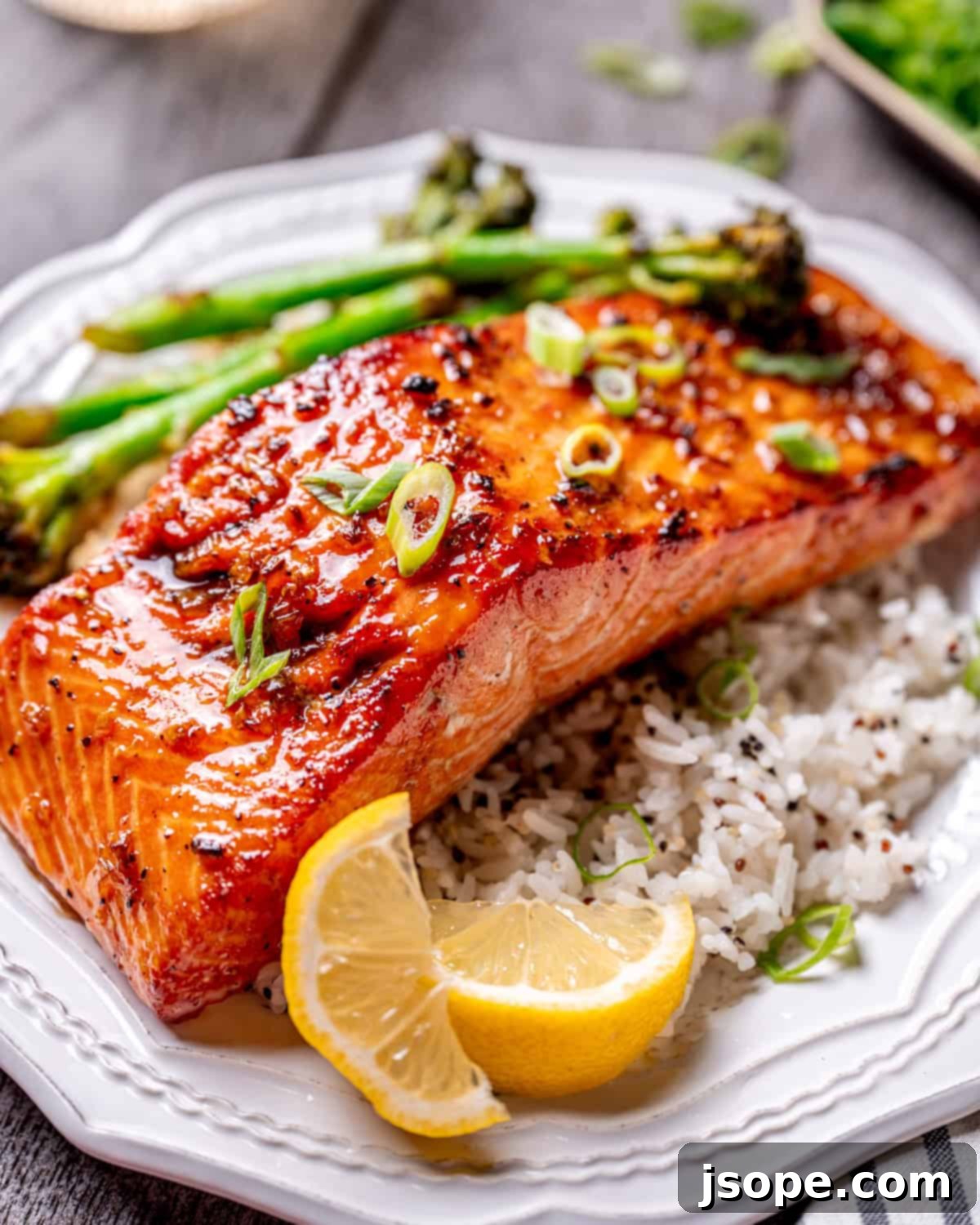Bourbon Brown Sugar Glazed Baked Salmon 6 Bourbon Brown Sugar Glazed Salmon