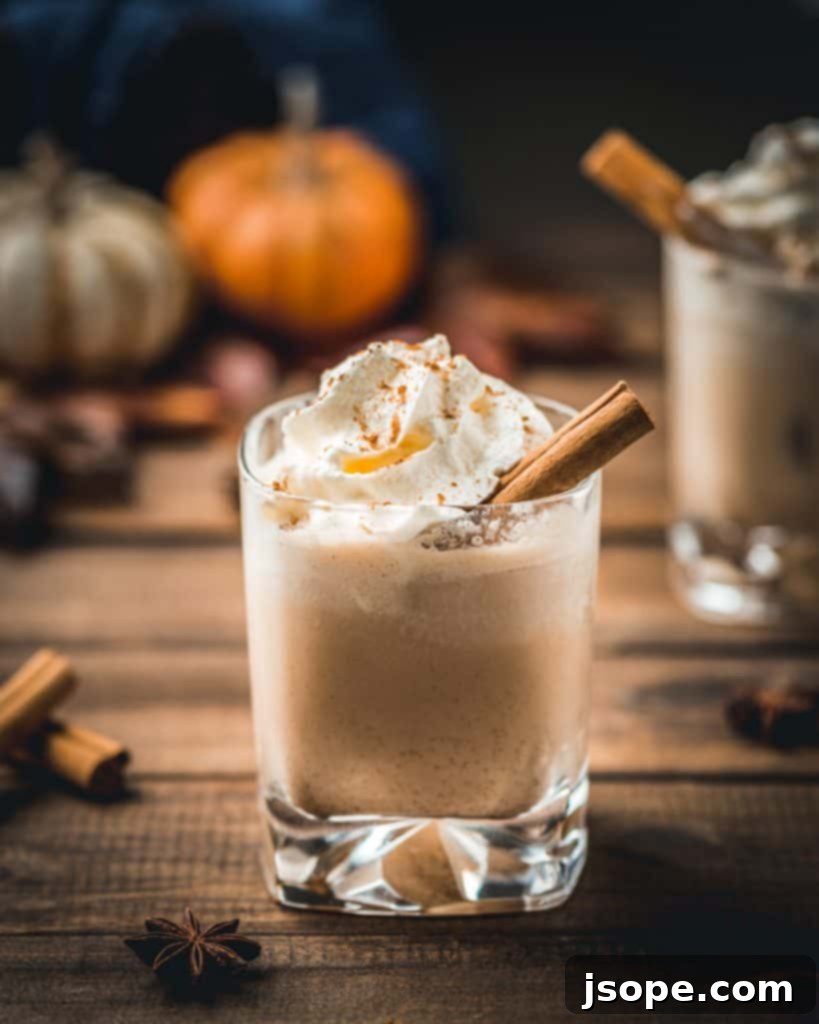 White Russian with Pumpkin Spice Cream