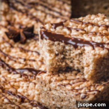 Chai Spiced Krispie Treats with Dreamy Nutella Drizzle 6 Chai Spiced Rice Krispies Treats