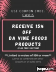 Da Vine Foods Discount Code