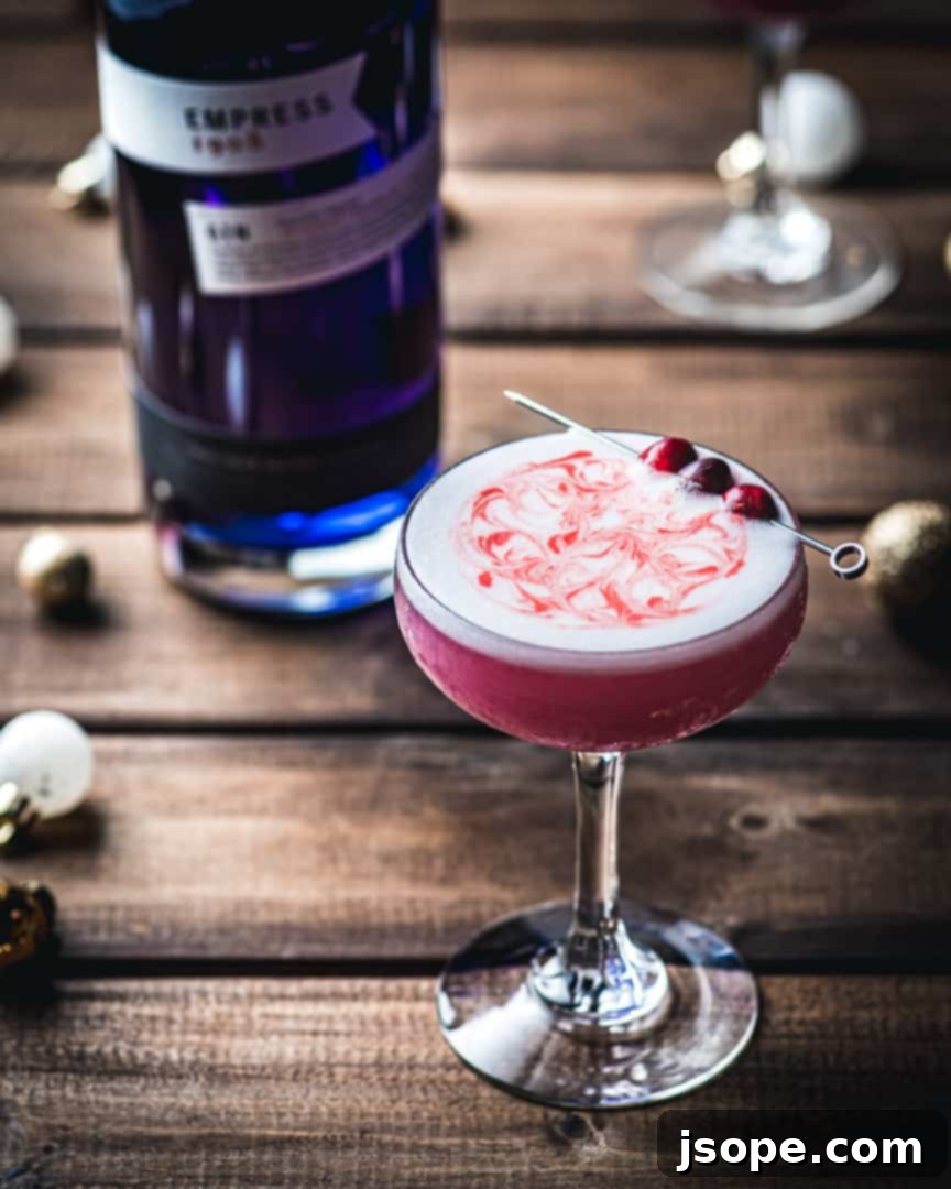 Empress Gin Ruby Chill 4 Frosted Cranberry Empress Gin Cocktail