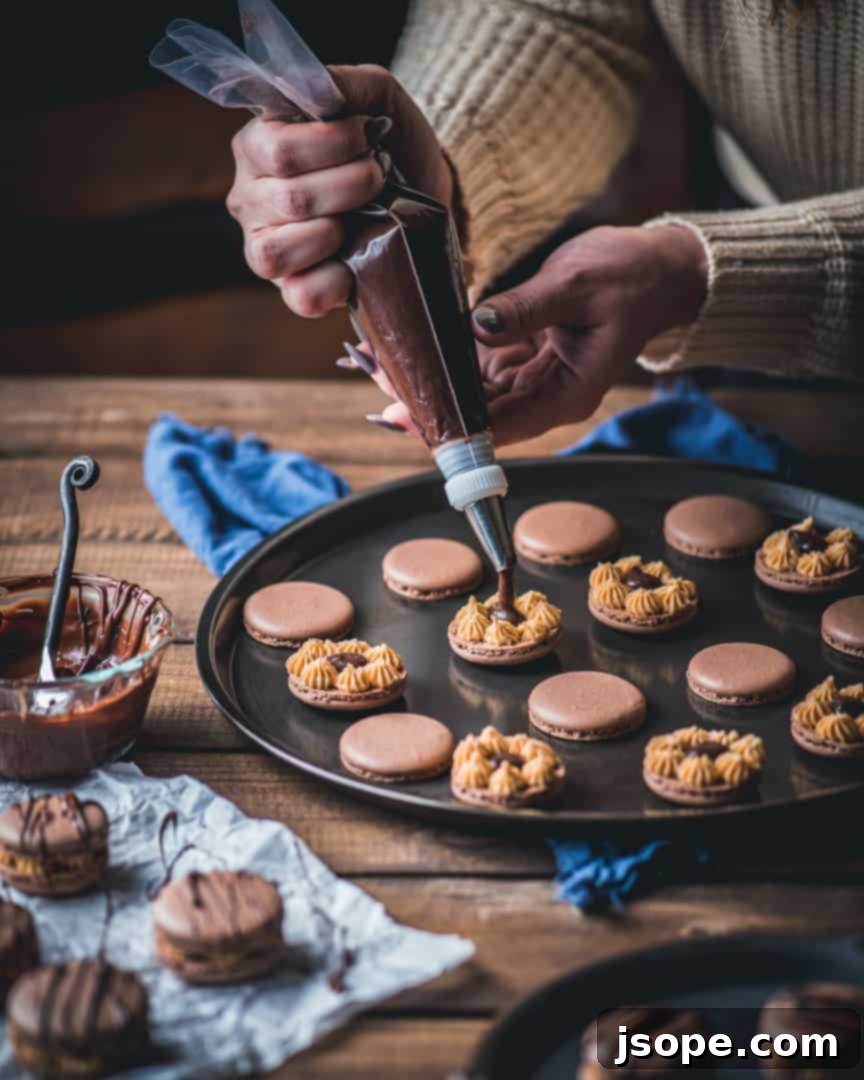 Smooth and rich chocolate pastry cream filling