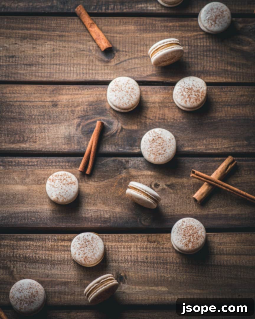 Snickerdoodle Bliss Macarons 2 Snickerdoodle macarons