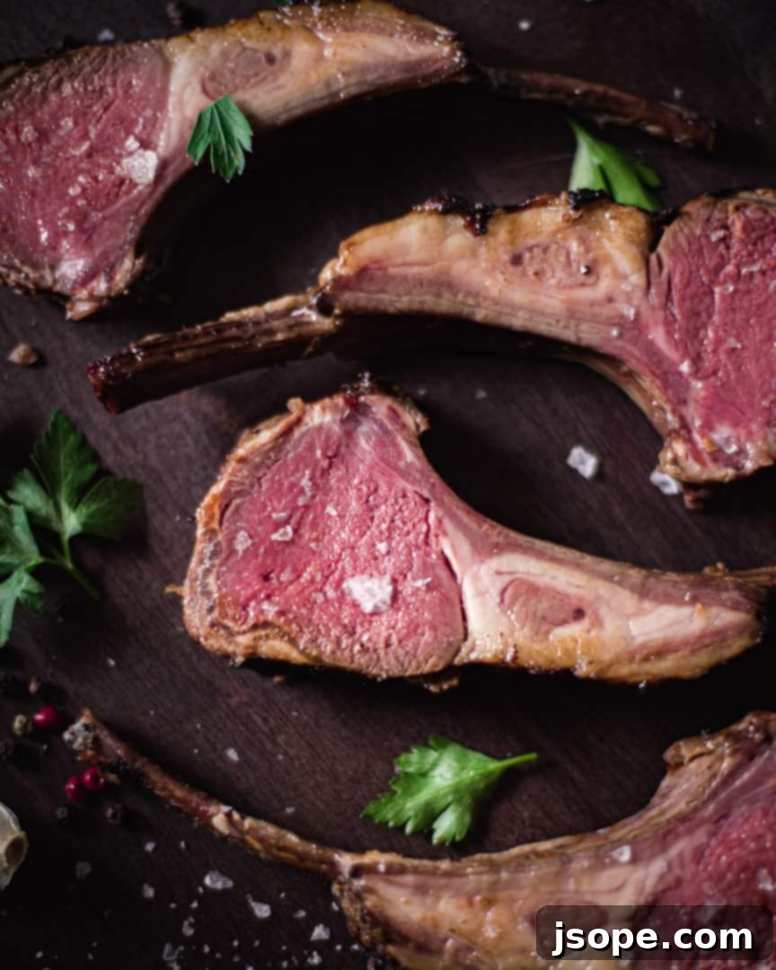 Fiery Honey-Soy Lamb Rack: Sous Vide Perfection 4 Individual Habanero Honey Soy Sous Vide Lamb Chops