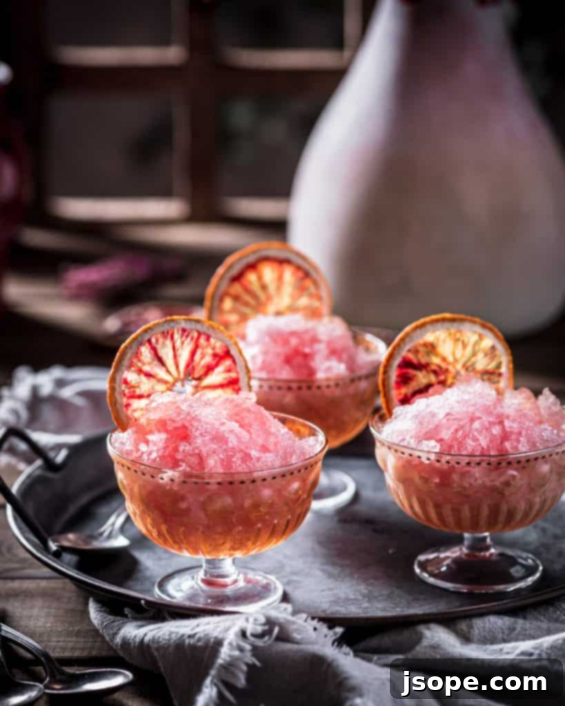 Crimson Kiss Granita 3 Blood Orange Granita