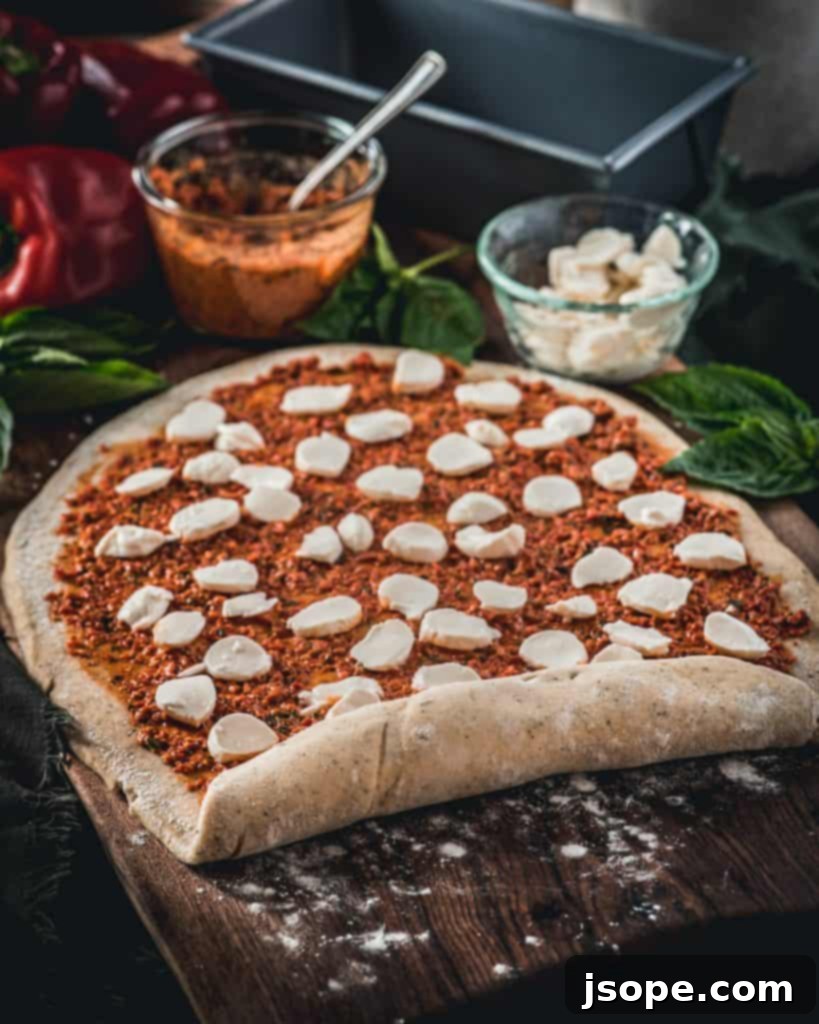 Roll the babka into a tube