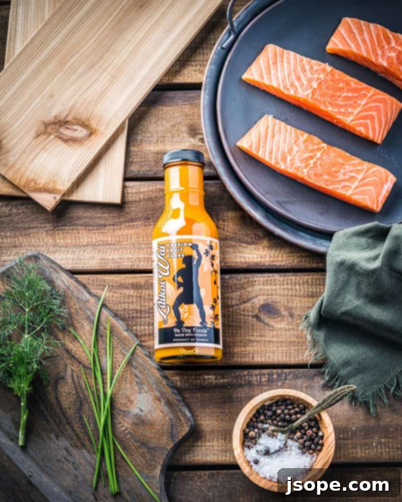 Sunshine Glazed Grilled Salmon 3 Cedar grilling plank soaking in water