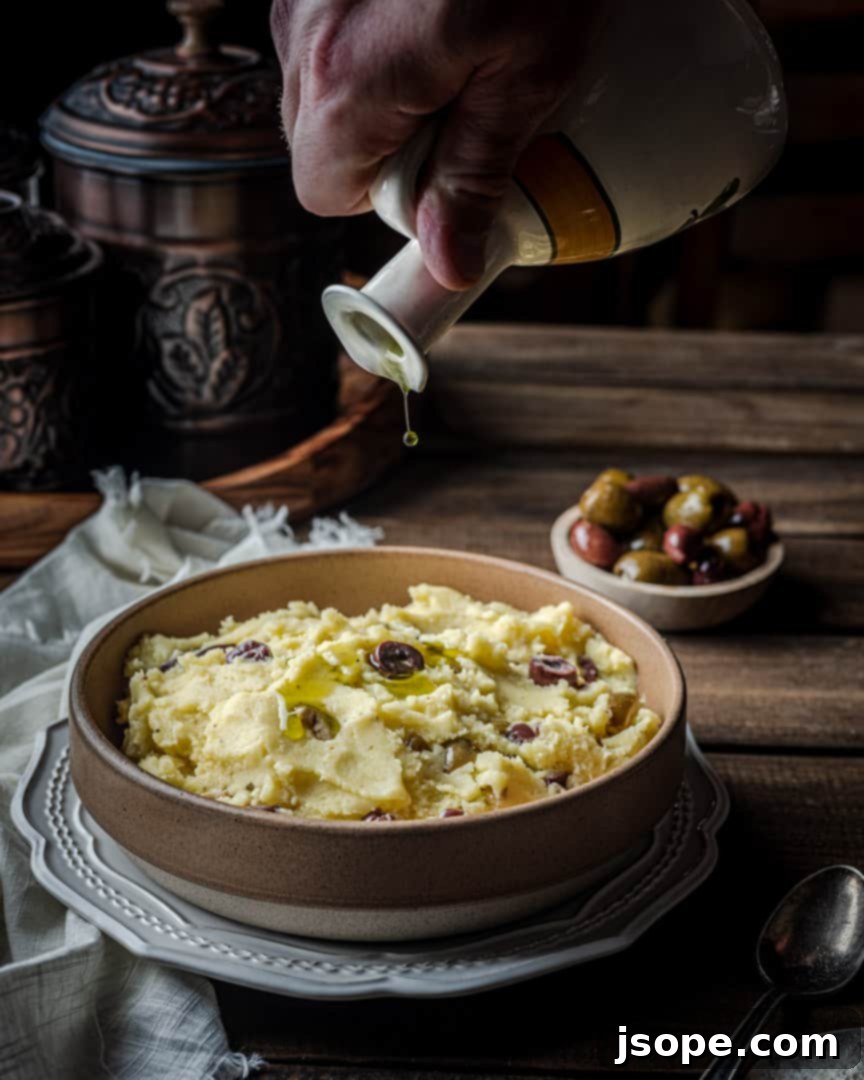 Golden Olive Mashed Potatoes 3 Olive Oil Mashed Potatoes with Olives