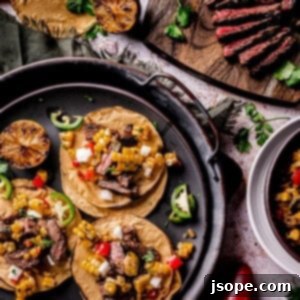 Marinated Skirt Steak Street Tacos