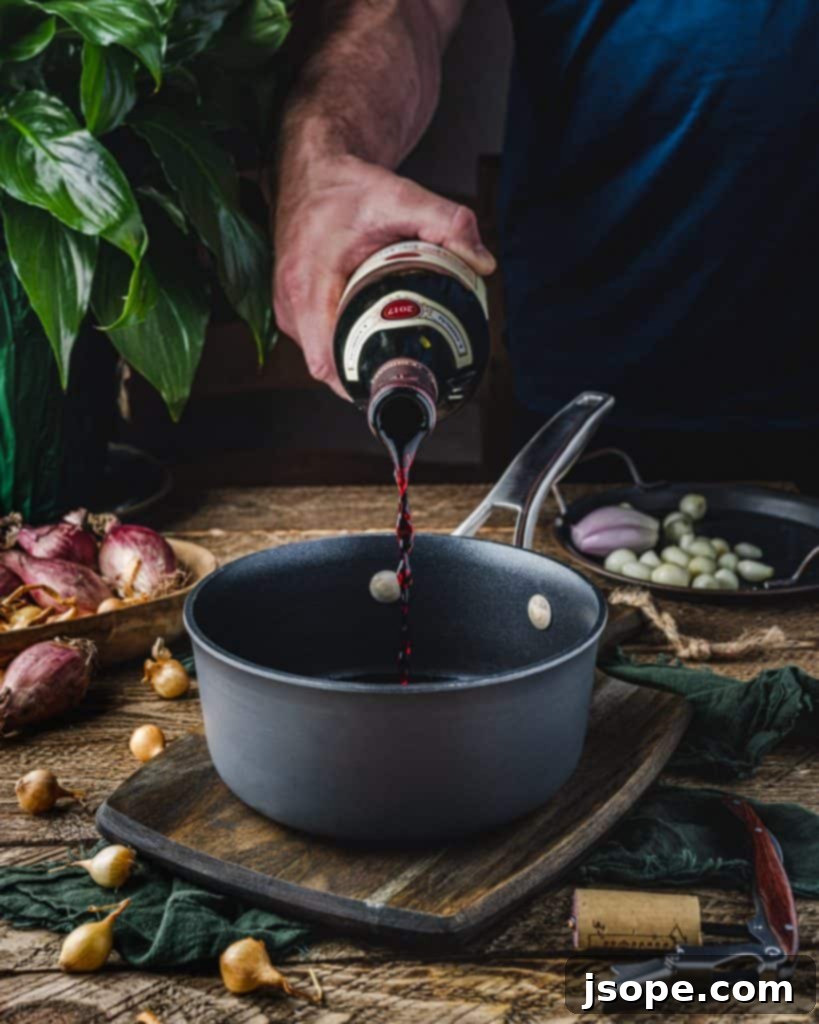 Wine Poached Shallots and Onions with Calphalon Sauce Pans
