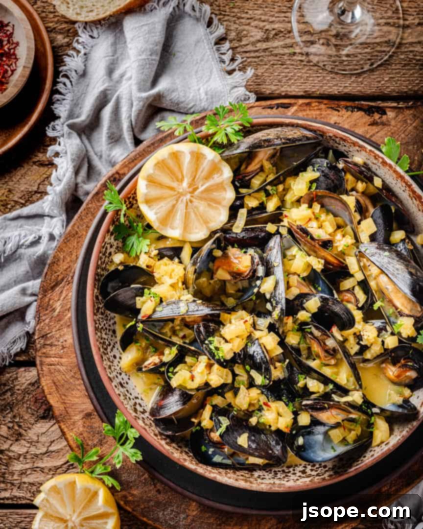 Golden Saffron Mussels with Fennel Wine Broth 3 Steamed Mussels