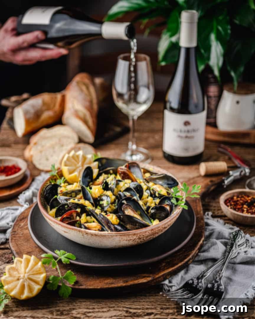 Golden Saffron Mussels with Fennel Wine Broth 4 Mussels in Fennel Saffron Wine Sauce