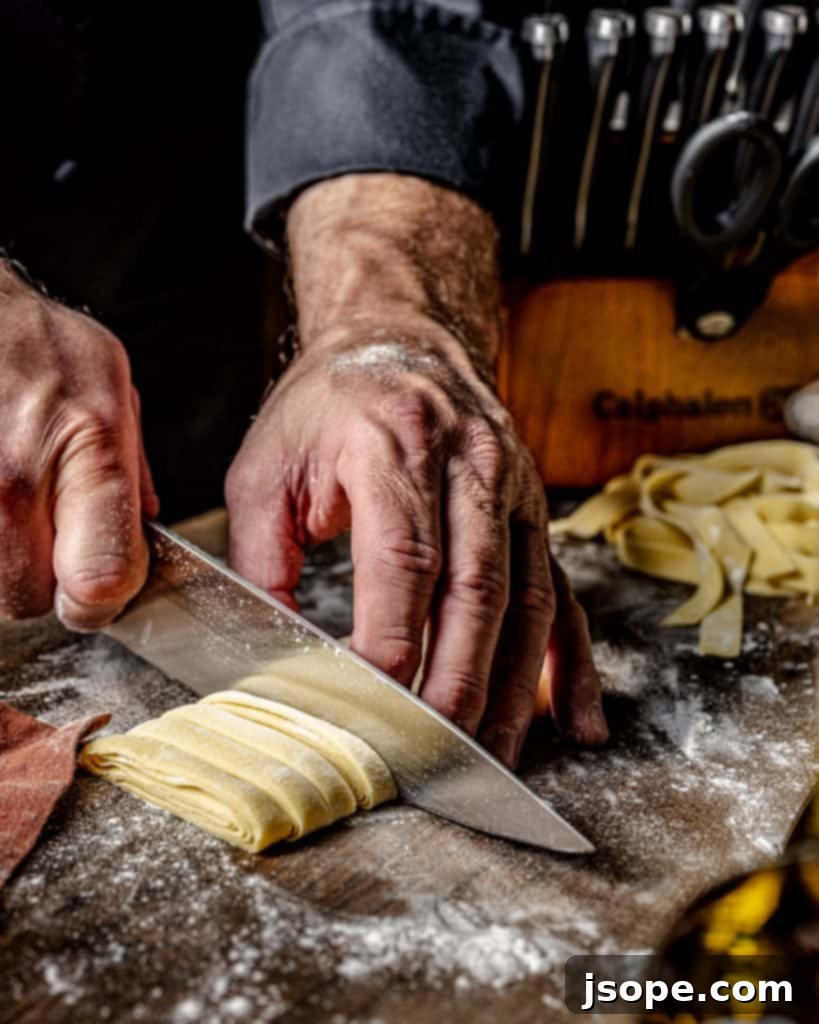 Hand cut Tagliatelle
