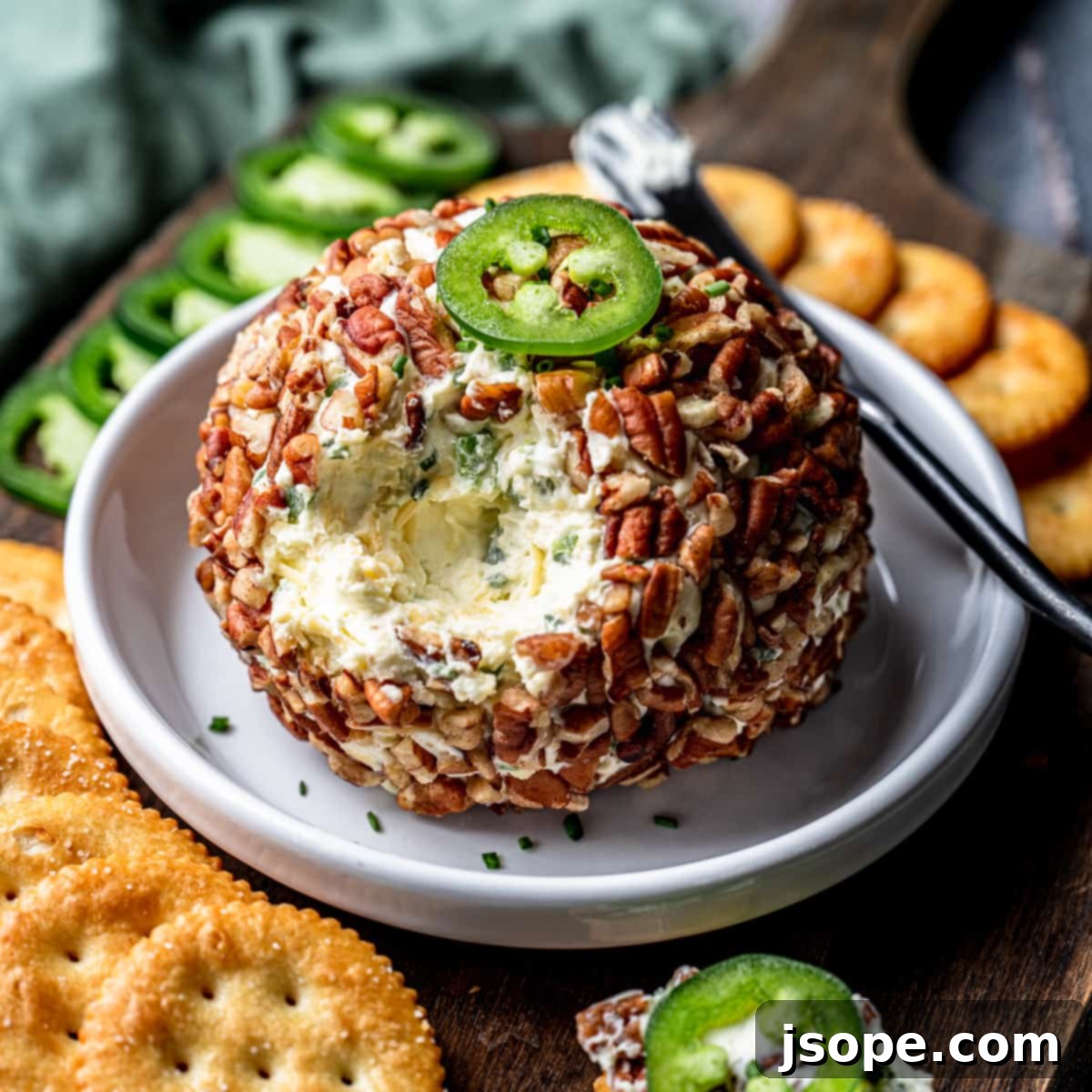 Zesty Pecan Gouda Cheese Ball 2 Pecan Jalapeño and Gouda Chees Ball