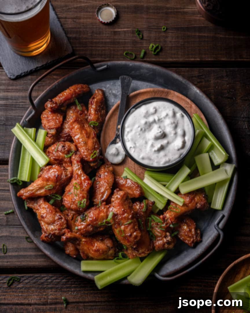 Whiskey-Kissed Baked Wings 3 Close-up of Baked Whiskey Glazed Hot Wings