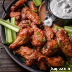 Whiskey-Kissed Baked Wings 5 Baked Whiskey Glazed Hot Wings