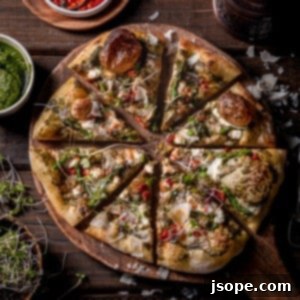 Goat Cheese Asparagus and Pesto Pizza