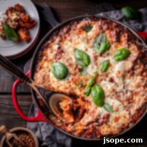 Baked Rigatoni with Tomato Herb Meat Sauce Recipe