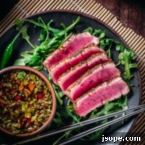 Seared Ahi Tuna with Spicy Dipping Sauce