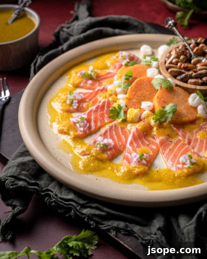 Peruvian salmon ceviche