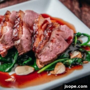 Sous Vide Duck Breast with Blood Orange Glaze