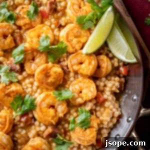 Achiote Marinated Shrimp and Couscous - Recipe Image