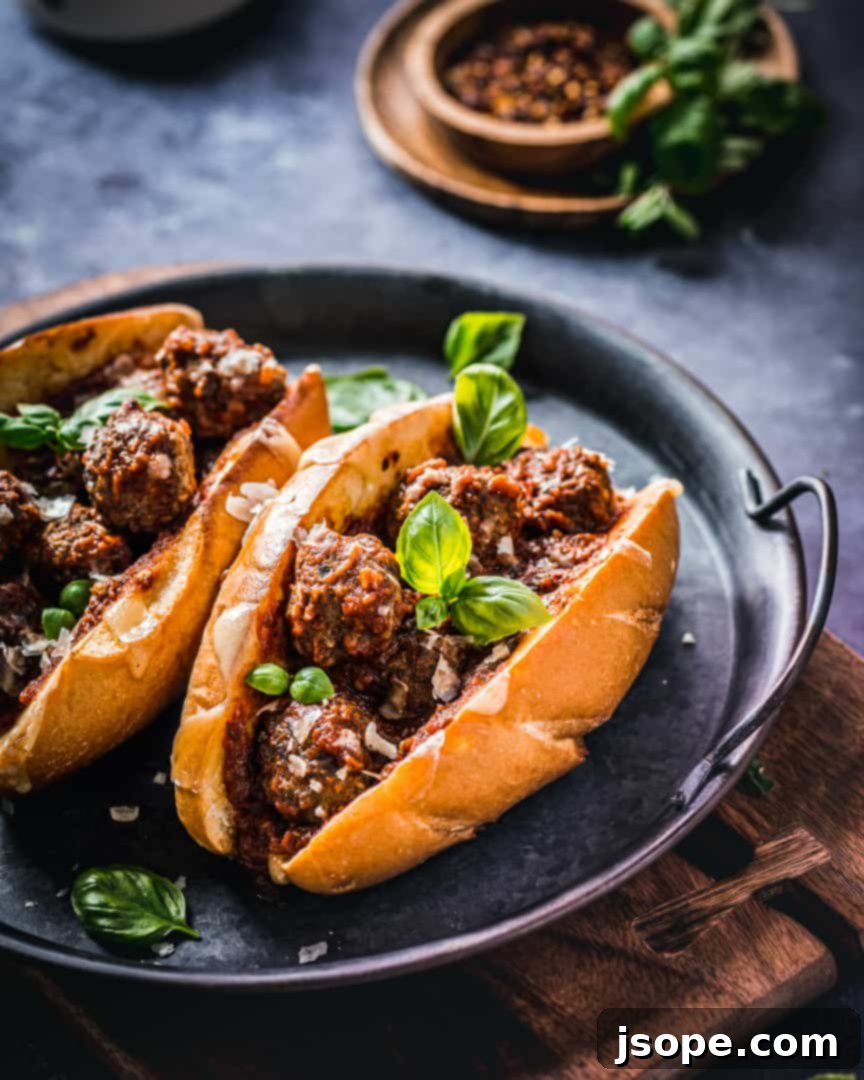 Italian Meatball Sub Sandwiches