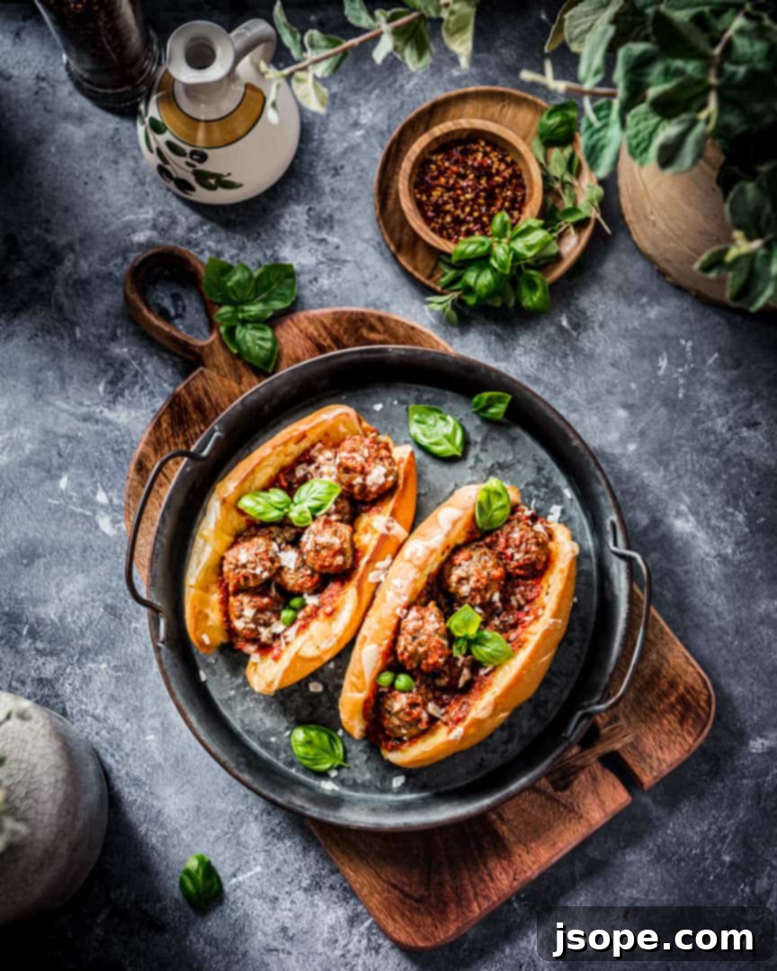 Italian Meatball Sub Sandwich