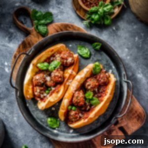 Italian Meatball Sub Sandwiches with Homemade Marinara