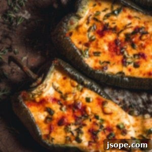 Cheese Stuffed Poblano Peppers