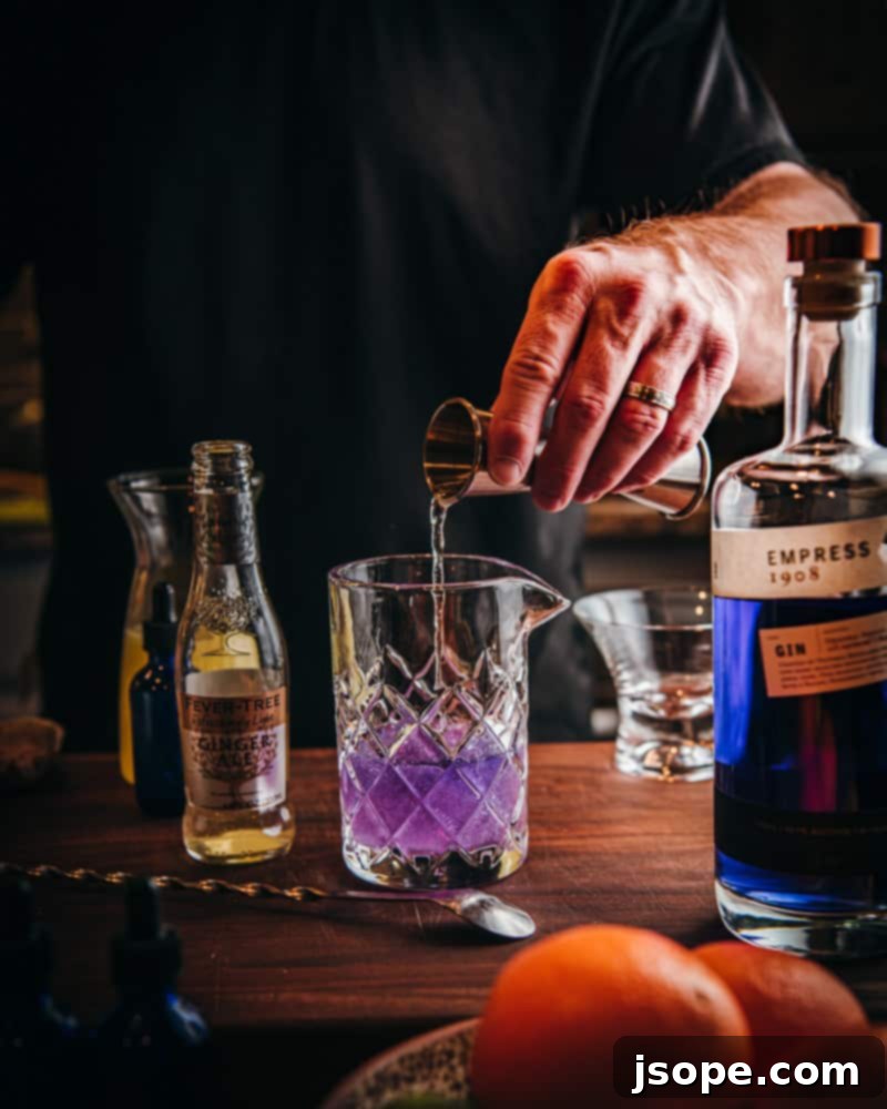 Step 5: Add pink peppercorn simple syrup