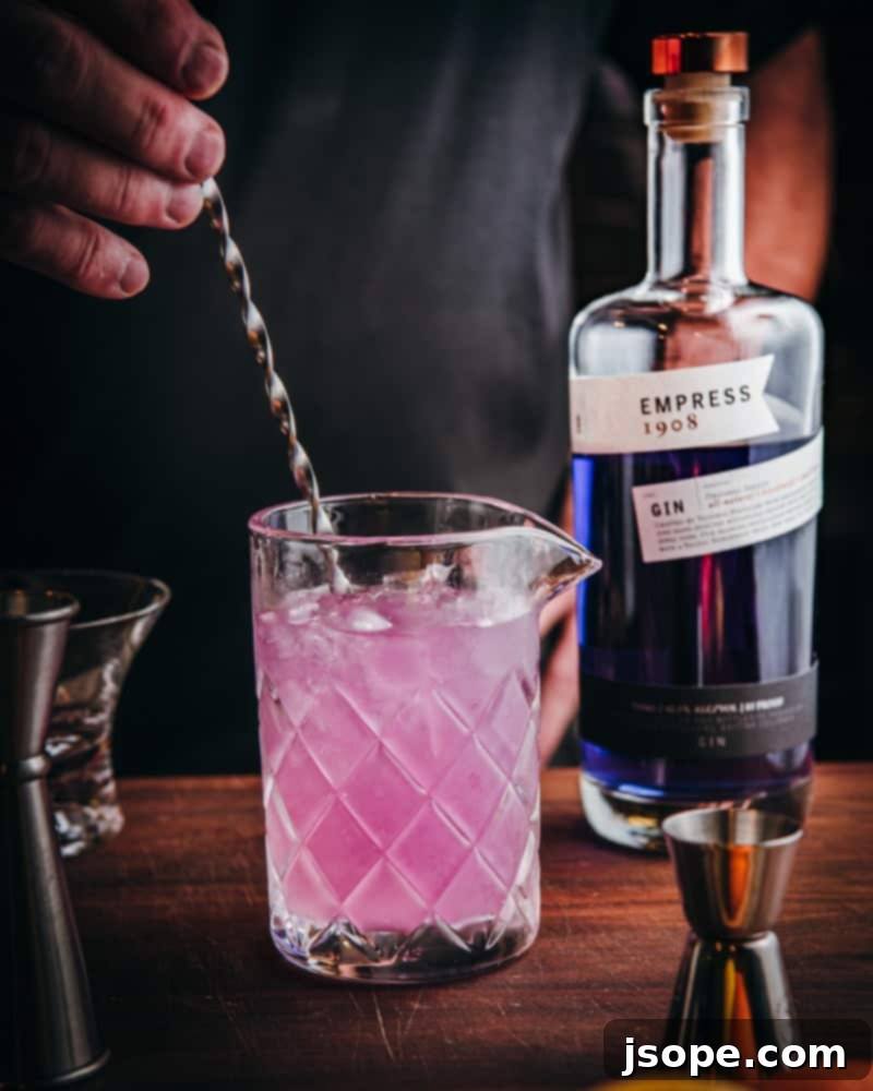 Step 10: Stir the cocktail until thoroughly chilled