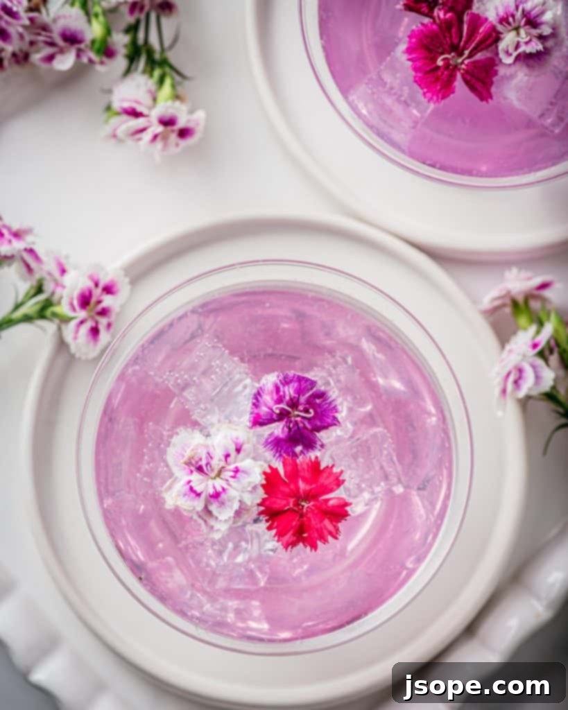 Empress Maid of Honor cocktail in a elegant glass, close-up