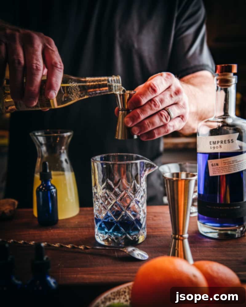 Step 2: Add ginger ale to the gin