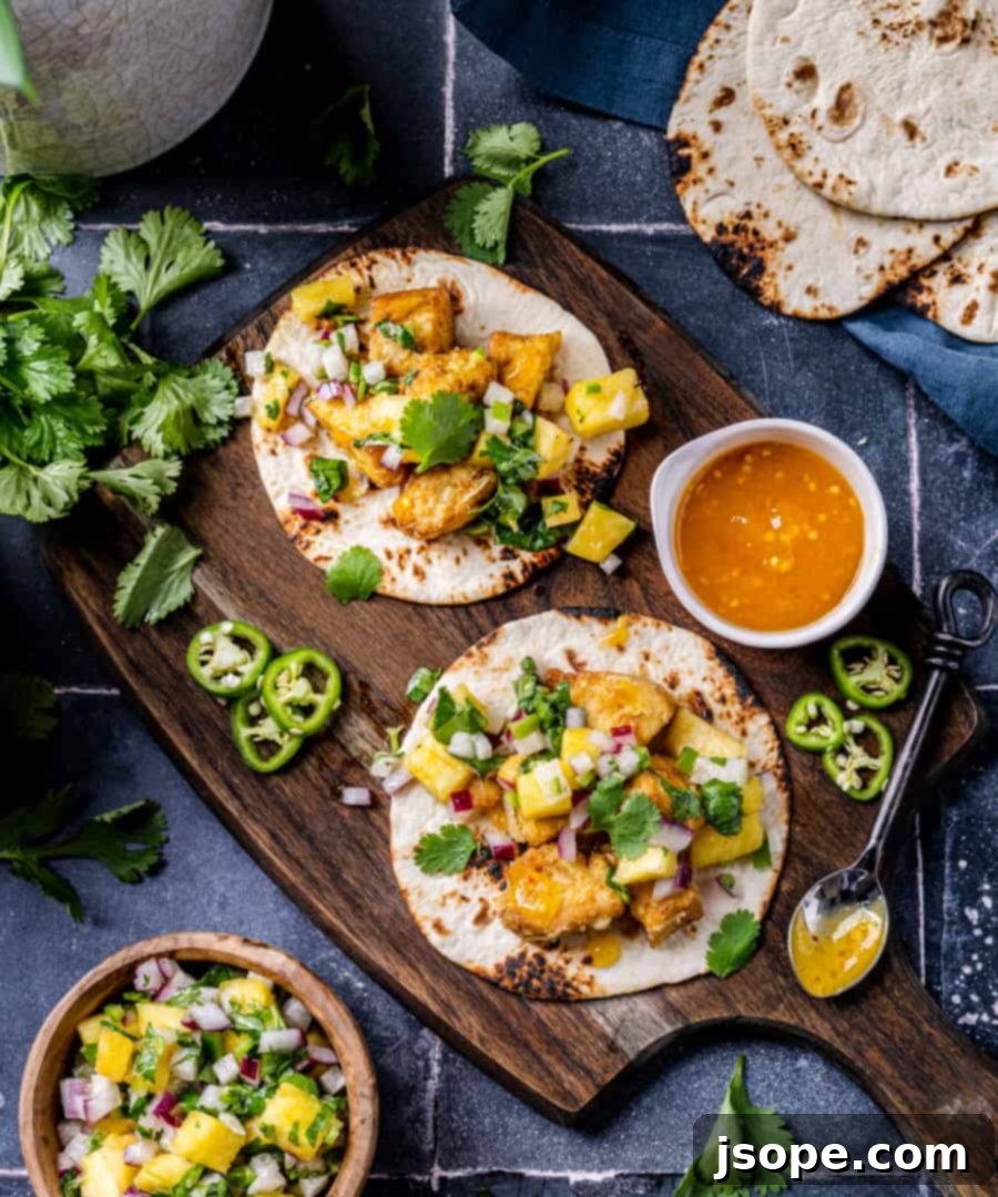 Flavorful Mahi Mahi Fish Tacos with Zesty Pineapple Salsa