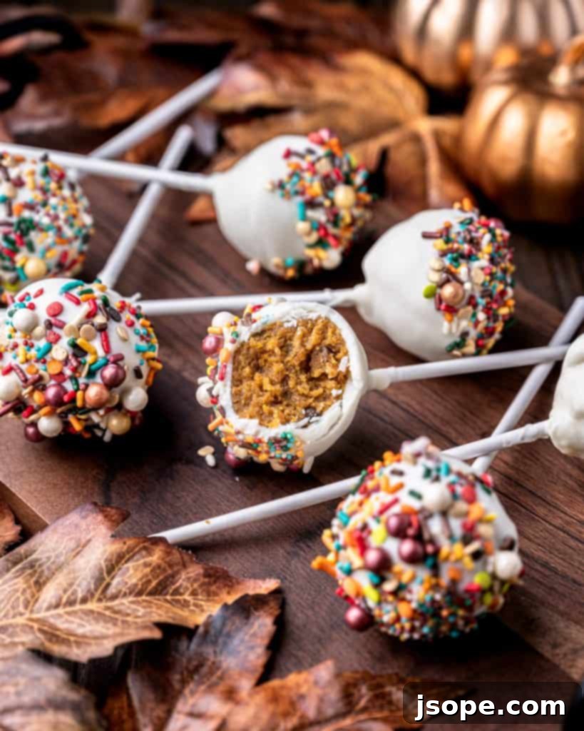 18 Unforgettable Autumn Sweet Treats 17 Pumpkin Spice Pecan Cake Pops