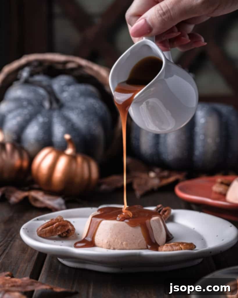 18 Unforgettable Autumn Sweet Treats 7 Pumpkin Caramel Panna Cotta with Candied Pecans