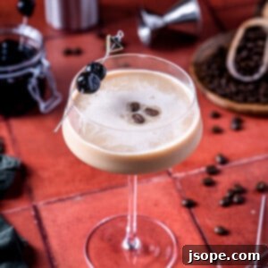 White Chocolate Cherry Espresso Martini
