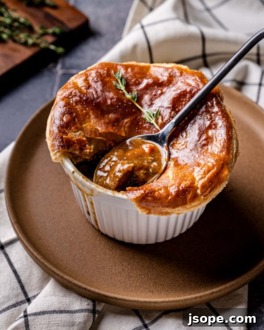 Robust Steak and Ale Pot Pies 3 Steak and Ale Pot Pies