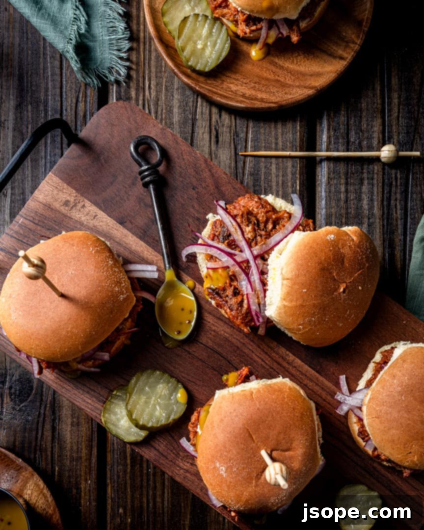 Fall Spiced Pulled Pork Sliders with Quick Pickled Onions