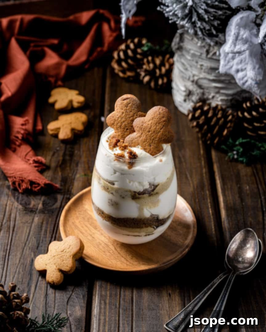Holiday Gingerbread Trifle with Brandy Chantilly 2 Indulgent Christmas Gingerbread Trifle with Brandy Whipped Cream, perfect for holiday dessert tables
