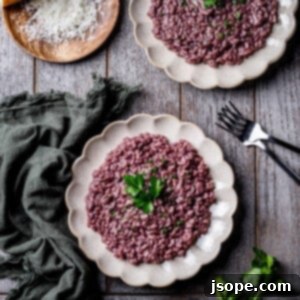 Red Wine Parmesan Risotto