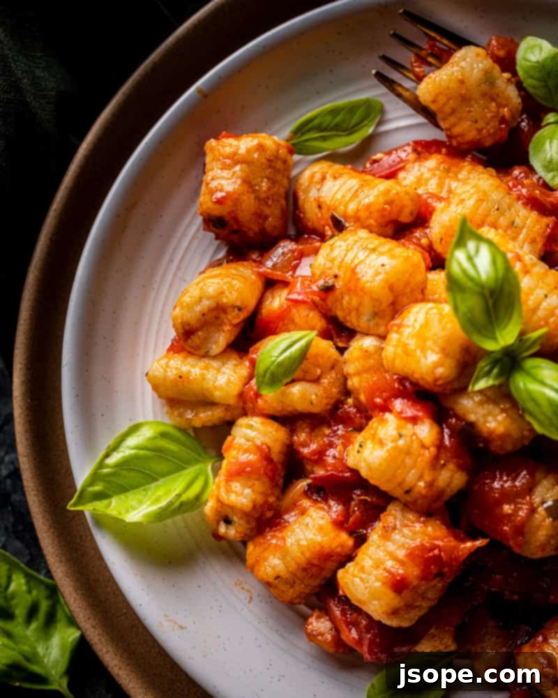 Homemade Potato Gnocchi with Fresh Tomato Sauce