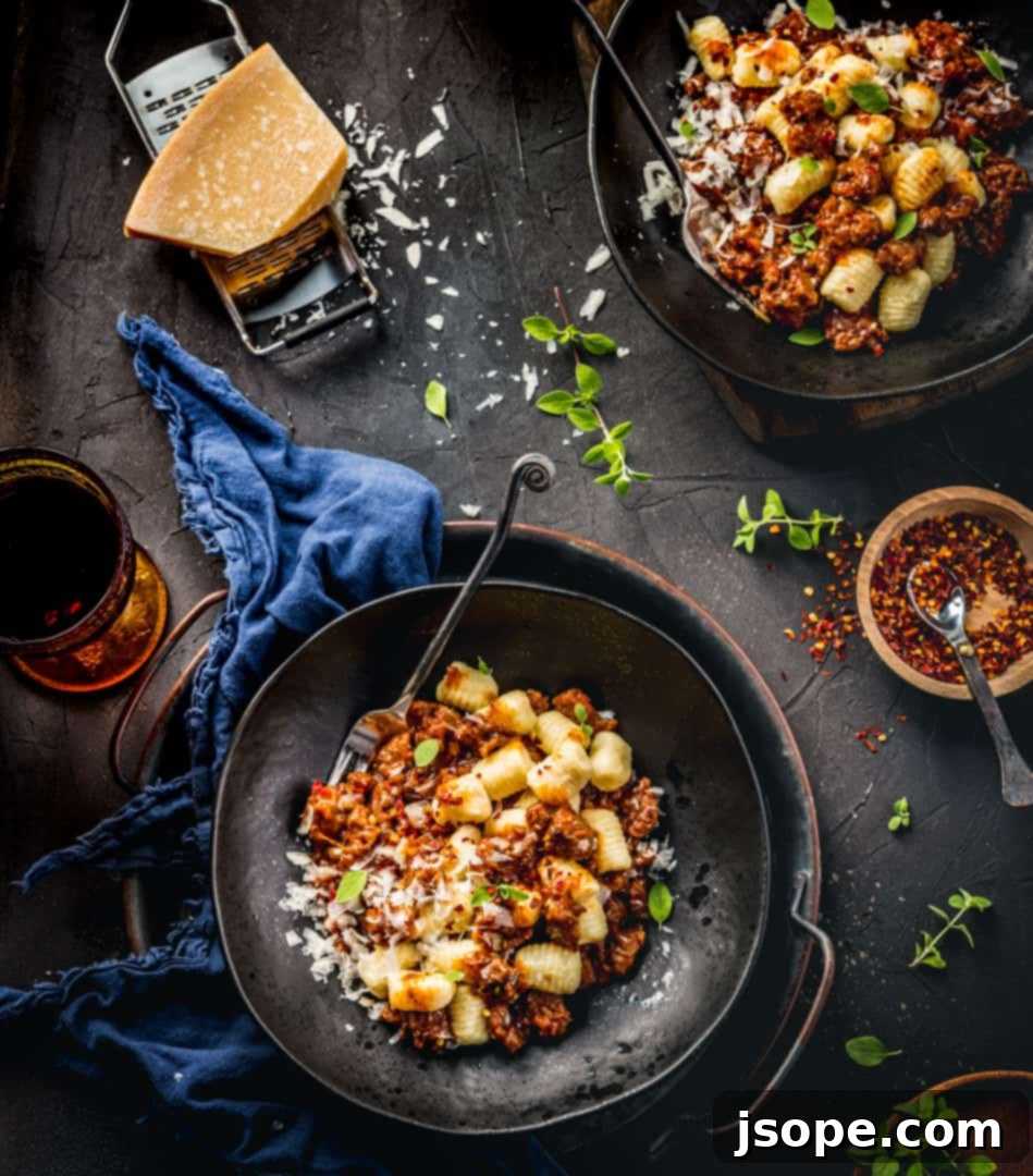 Gnocchi with Sausage Sauce