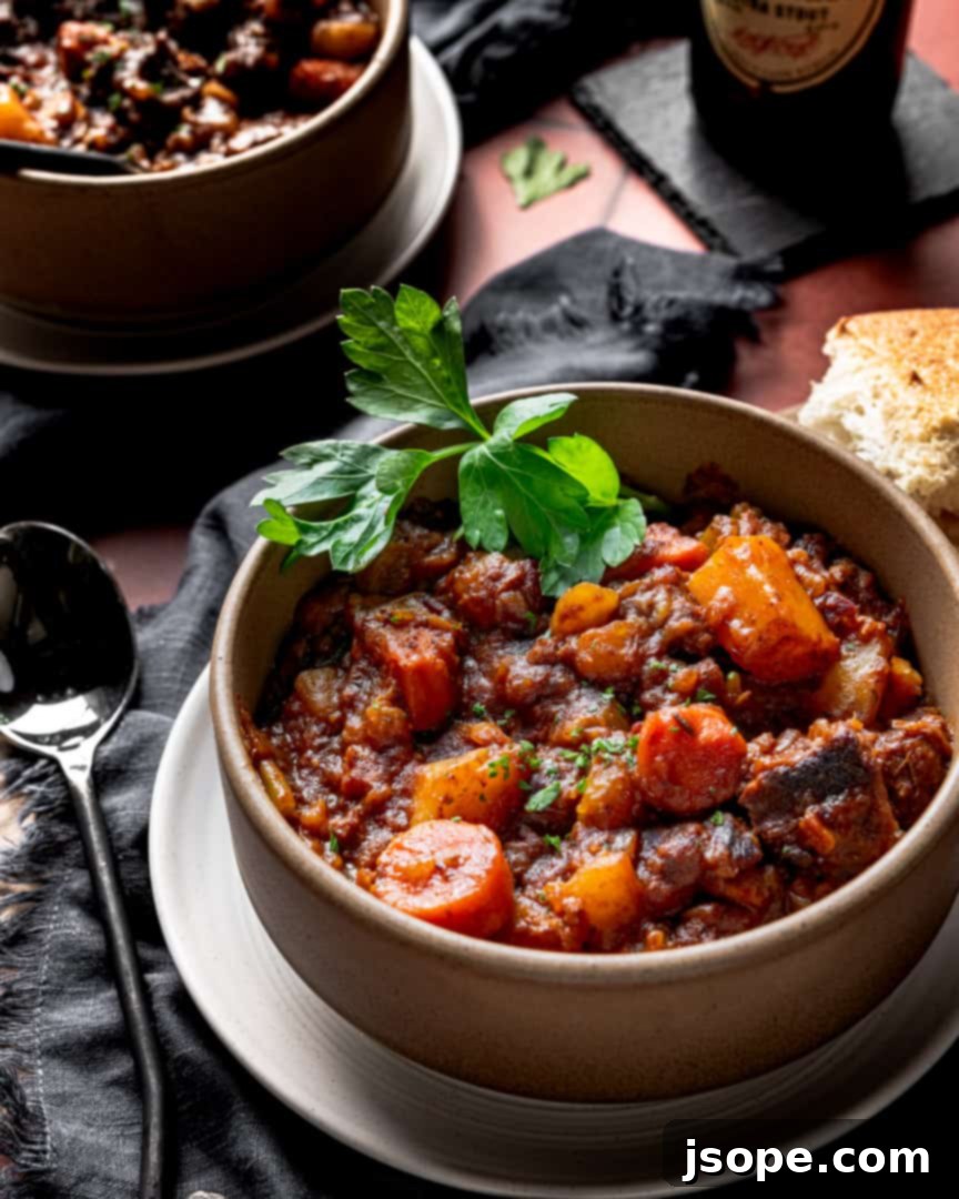 Robust Guinness Beef Stew 6 Guinness Beef Stew