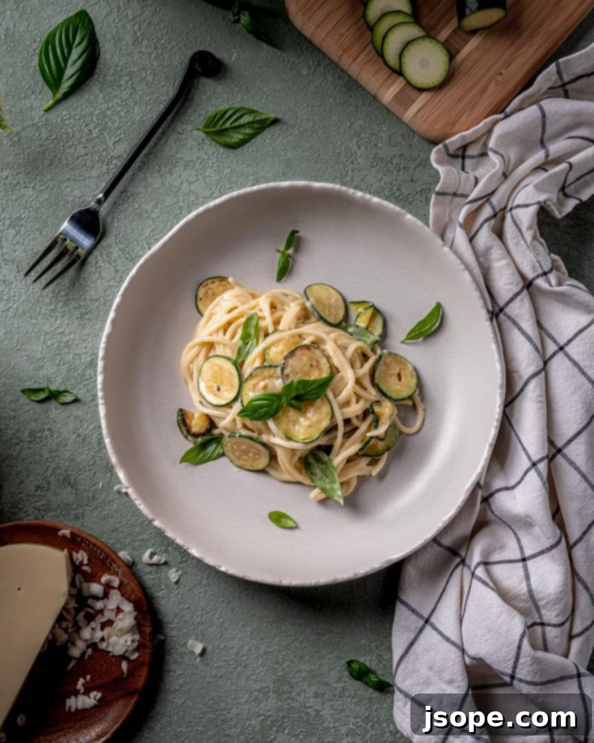 Spaghetti alla Nerano (Cheesy Fried Zucchini Pasta)