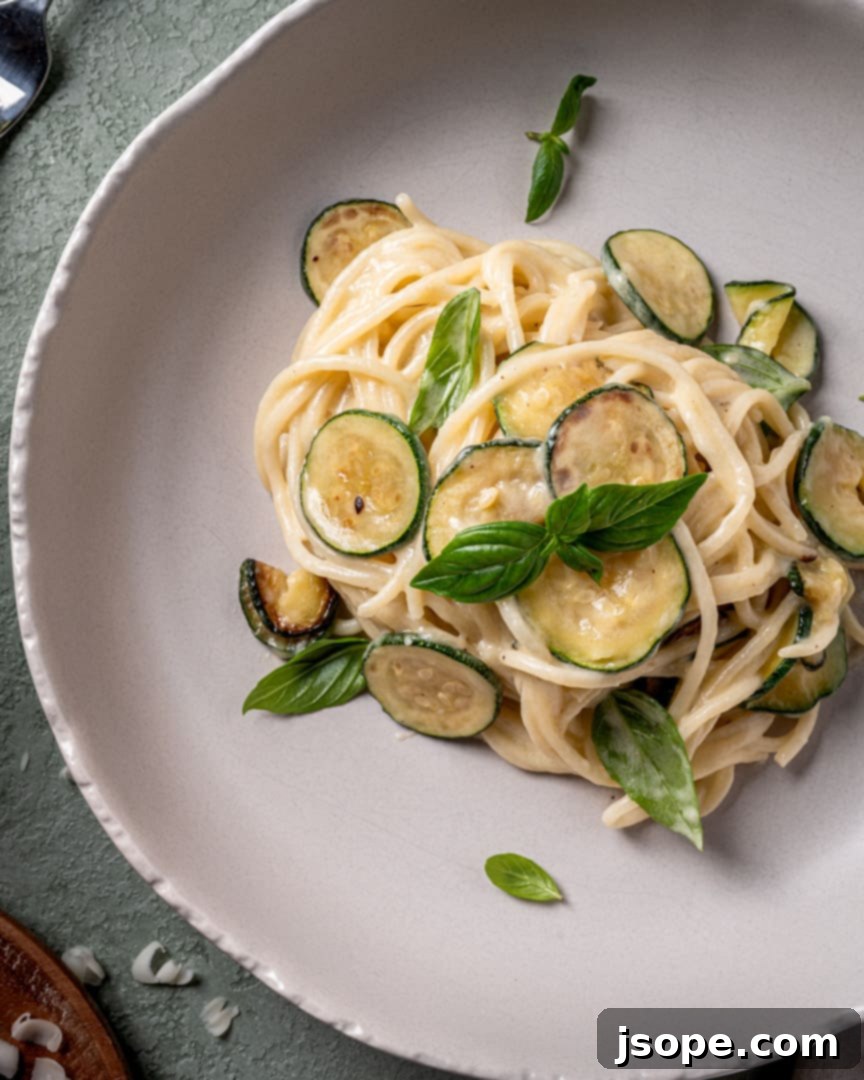 Spaghetti alla Nerano (Cheesy Fried Zucchini Pasta)