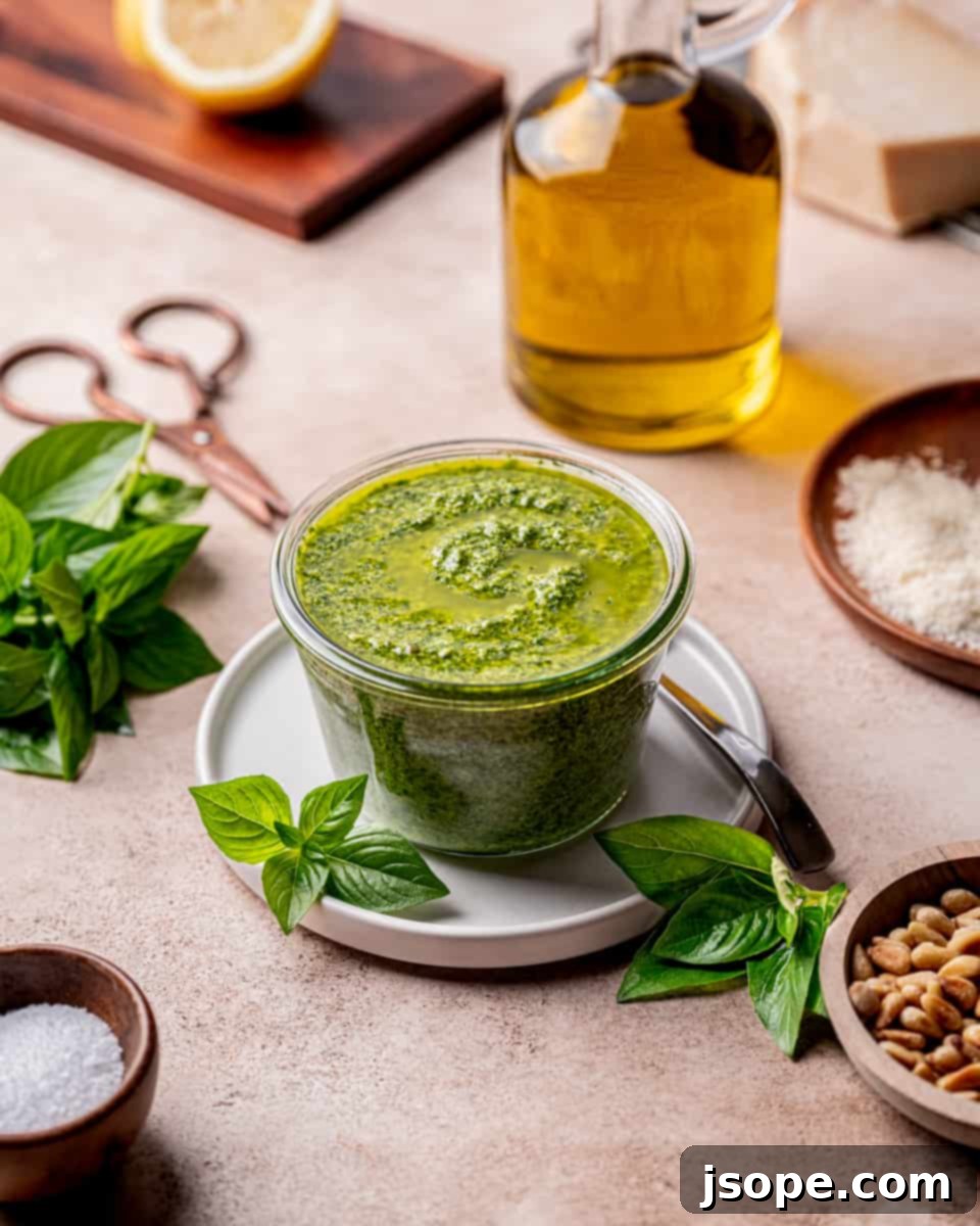 Quick and Delicious Homemade Basil Pesto Recipe