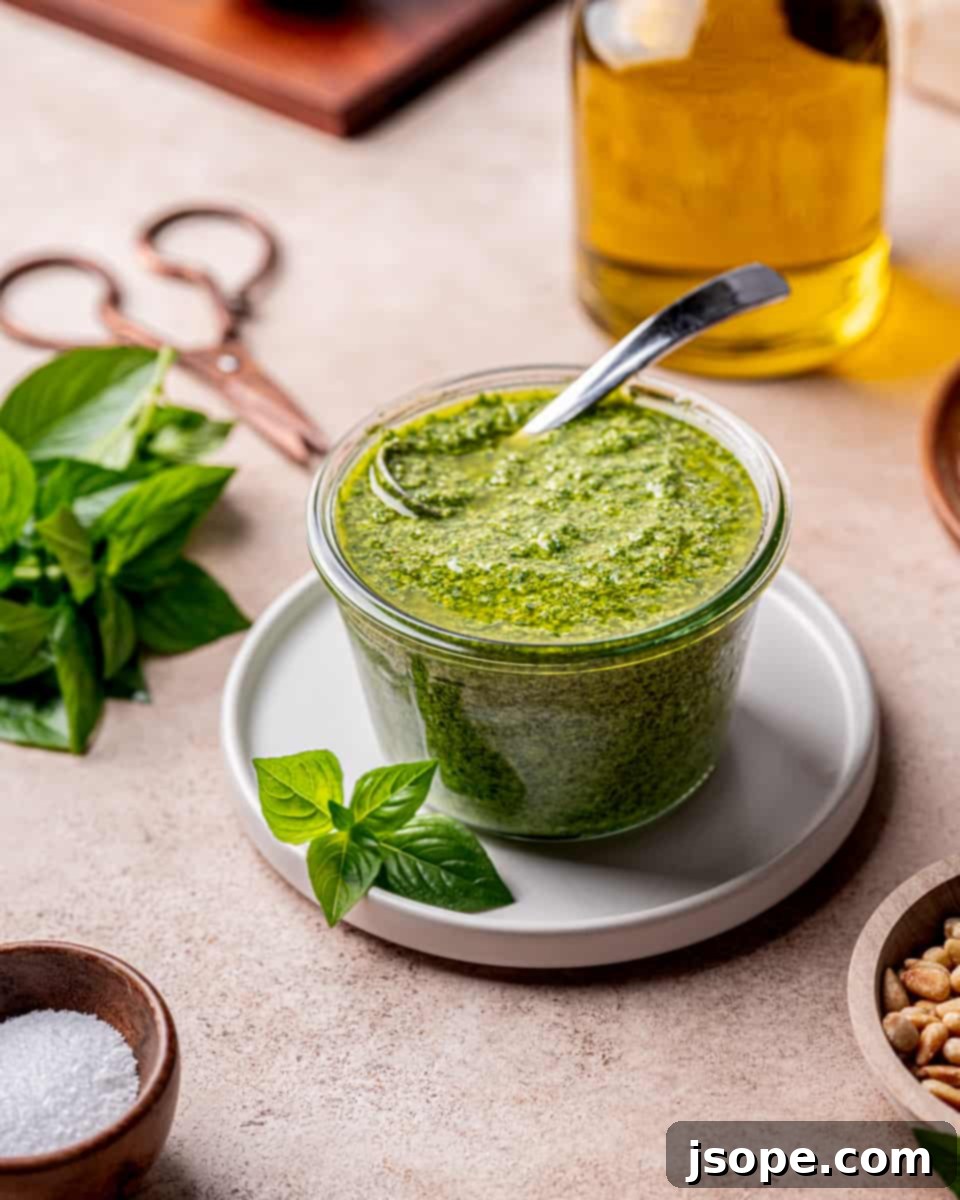 Quick and Delicious Homemade Basil Pesto Recipe