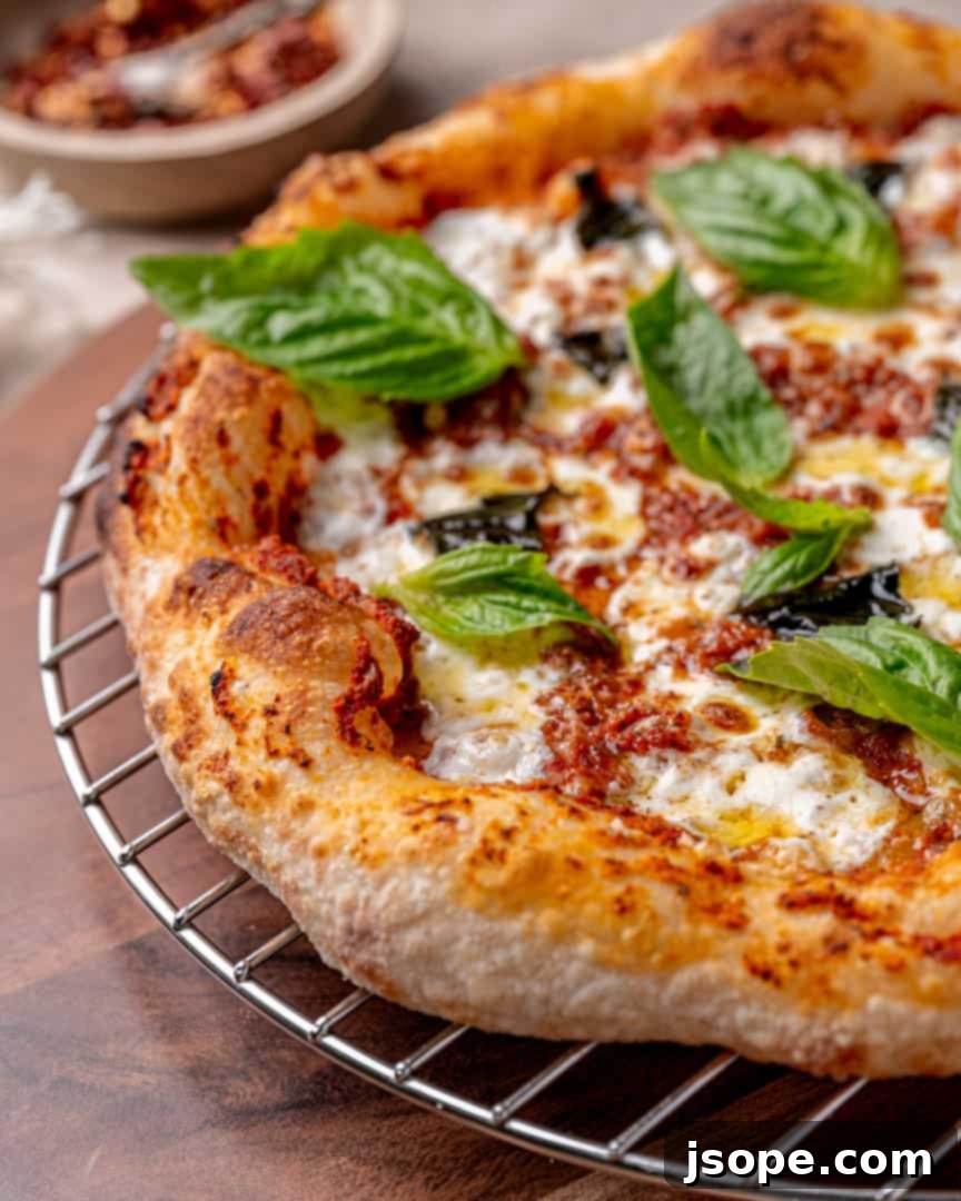 Fluffy crust of Neapolitan Style Pizza Dough